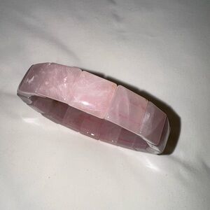 Rose Quartz Stretch Bracelet – Pink Semi-Precious Stone